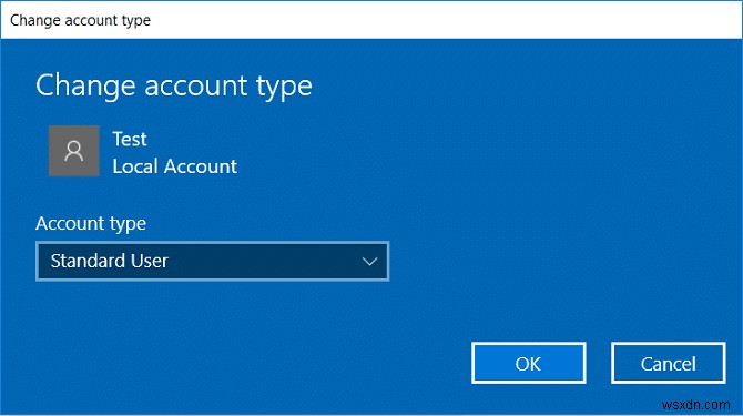 Windows 10에서 사용자 계정 유형을 변경하는 방법