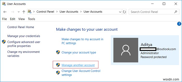 Windows 10에서 사용자 계정 유형을 변경하는 방법