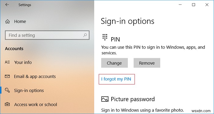 Windows 10에서 계정에 PIN을 추가하는 방법