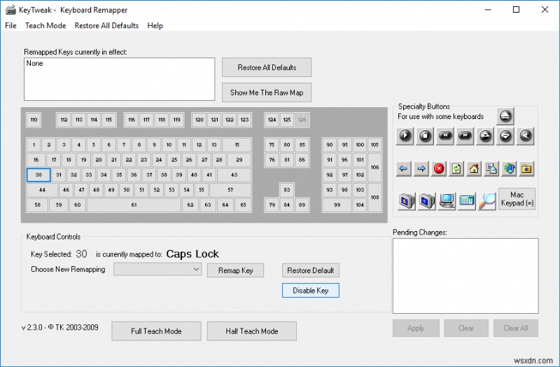 Windows 10에서 Caps Lock 키 활성화 또는 비활성화 