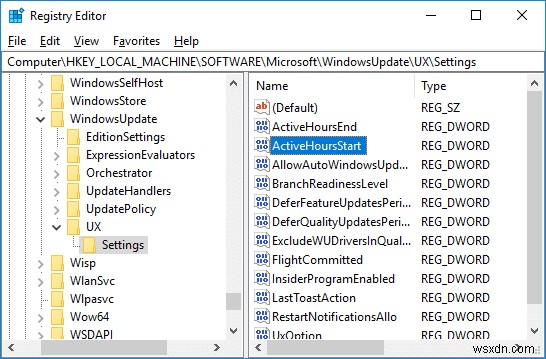 Windows 10 업데이트의 활성 시간을 변경하는 방법