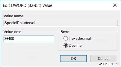 인터넷 시간 서버와 Windows 10 시계 동기화 