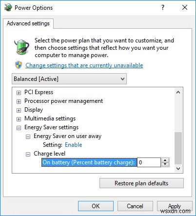 Windows 10에서 배터리 세이버를 활성화 또는 비활성화하는 방법 