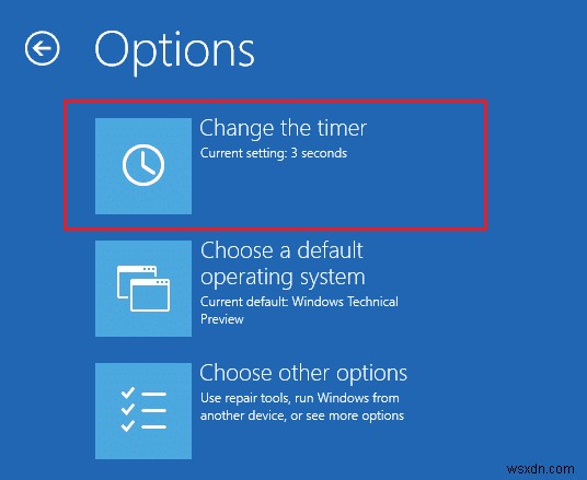 Windows 10 시작 시 운영 체제 목록을 표시하는 시간 변경 