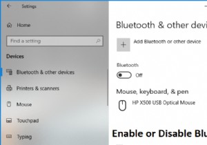 Windows 10에서 블루투스 활성화 또는 비활성화 