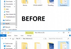 Windows 10에서 압축 또는 암호화된 파일 이름을 컬러로 표시 