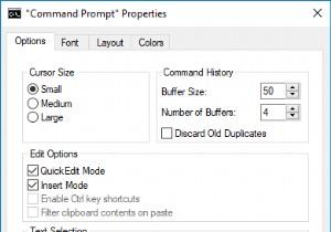Windows 10에서 명령 프롬프트 및 PowerShell 레거시 콘솔 활성화 또는 비활성화하는 방법