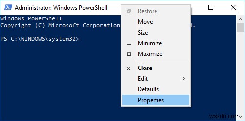 Windows 10에서 명령 프롬프트 및 PowerShell용 레거시 콘솔 활성화 또는 비활성화 