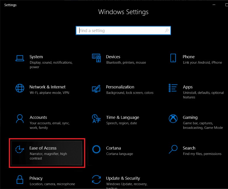Windows 10에서 색상 필터 활성화 또는 비활성화 