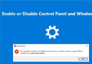Windows 10 제어판 및 설정 앱 활성화·비활성화하는 완벽 가이드
