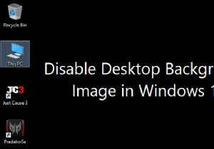 Windows 10에서 바탕 화면 배경 이미지 비활성화 