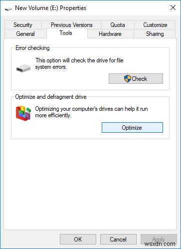Windows 10에서 드라이브를 최적화하고 조각 모음하는 방법 