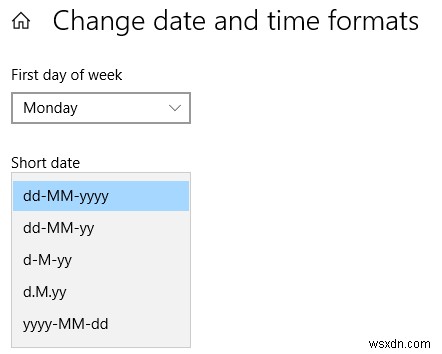 Windows 10에서 날짜 및 시간 형식을 변경하는 방법 