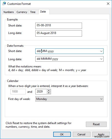 Windows 10에서 날짜 및 시간 형식을 변경하는 방법 