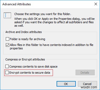 Windows 10에서 EFS 암호화 파일 및 폴더 암호 해독 