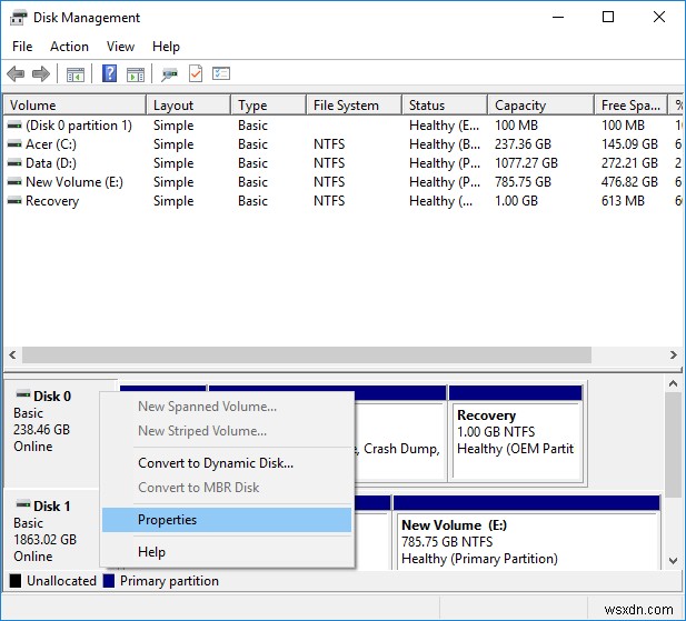 Windows 10에서 디스크가 MBR 또는 GPT 파티션을 사용하는지 확인하는 3가지 방법 