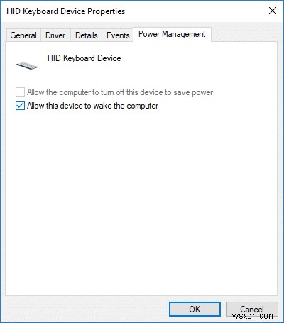 Windows 10에서 장치가 컴퓨터를 깨우도록 허용 또는 방지 