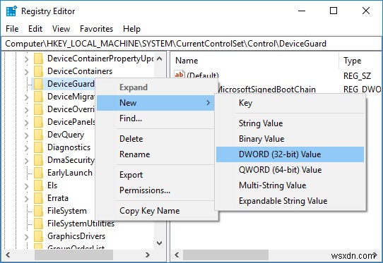 Windows 10에서 Credential Guard 활성화 또는 비활성화 