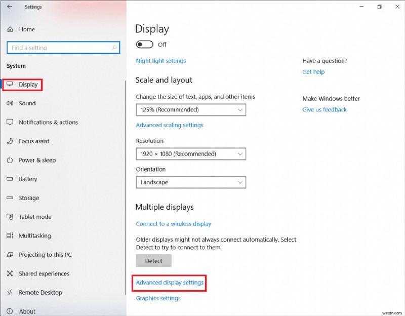Windows 10에서 모니터 새로 고침 빈도를 변경하는 방법