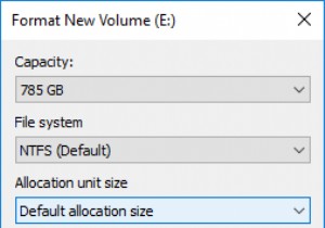 Windows 10에서 디스크 또는 드라이브를 포맷하는 방법