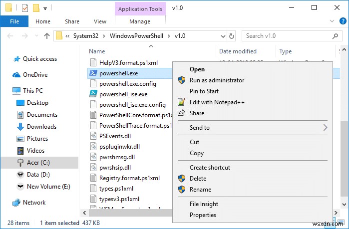 Windows 10에서 Elevated Windows PowerShell을 여는 7가지 방법