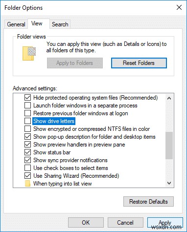 Windows 10에서 드라이브 문자를 제거하거나 숨기는 방법 