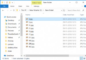 Windows 10의 파일 탐색기에서 숫자 정렬 활성화 또는 비활성화 