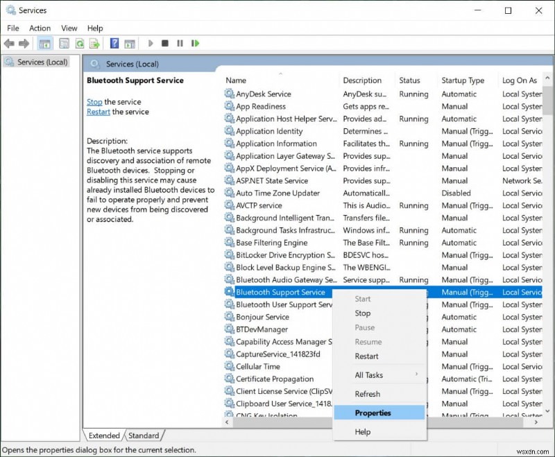 Windows 10에서 Bluetooth가 켜지지 않는 문제 수정 