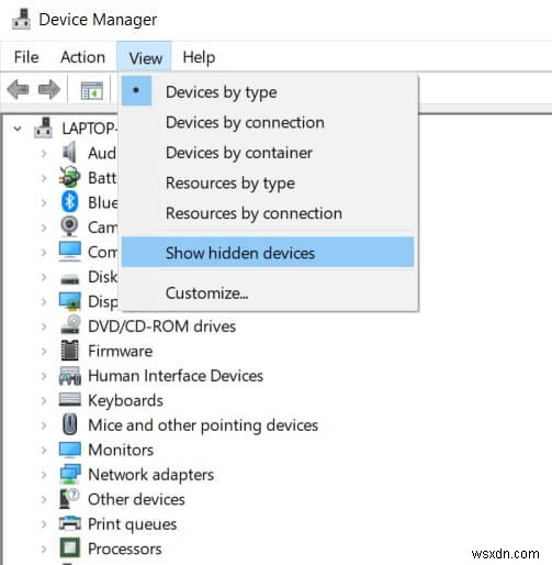 Windows 10에서 Bluetooth가 켜지지 않는 문제 수정 