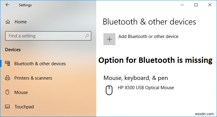 Windows 10에서 Bluetooth를 켜거나 끄는 수정 옵션이 없습니다. 