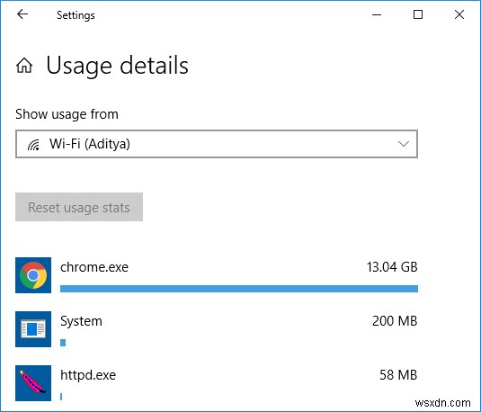 Windows 10에서 WiFi 및 이더넷에 대한 데이터 제한을 설정하는 방법 