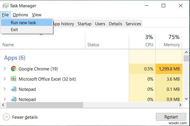 Windows 10에서 시작 메뉴가 작동하지 않는 문제 수정 