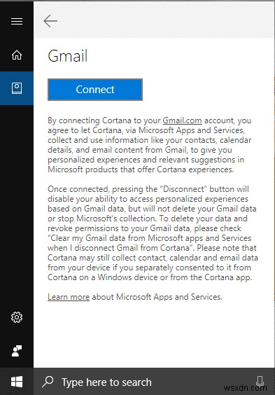 Windows 10에서 Cortana를 Gmail 계정에 연결하는 방법 