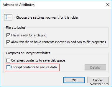 Windows 10에서 회색으로 표시된 데이터를 보호하기 위해 콘텐츠 암호화 수정 