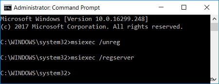 Microsoft Visual C++ 2015 재배포 가능 설치 실패 오류 0x80240017 수정 