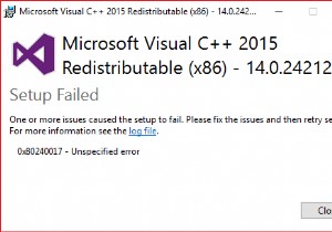 Microsoft Visual C++ 2015 재배포 가능 패키지 설치 실패 오류 0x80240017 완벽 해결 가이드