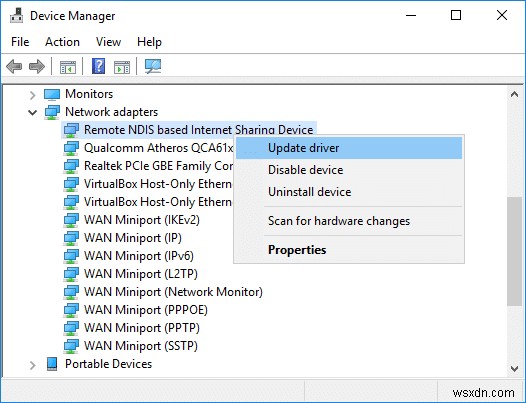 Windows 10에서 USB 테더링이 작동하지 않는 문제 수정 