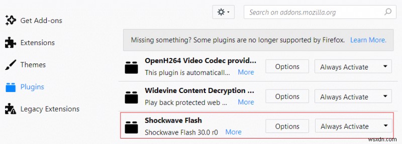 Chrome, Firefox 및 Edge에서 Adobe Flash Player 활성화 
