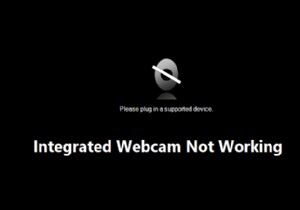 Windows 10에서 통합 웹캠이 작동하지 않는 문제 수정 
