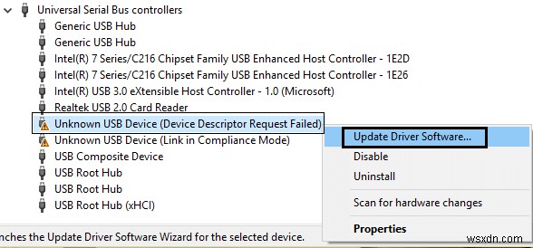 문제를 보고했기 때문에 Windows에서 이 장치를 중지했습니다(코드 43). 