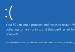 Windows 10에서 시계 워치독 시간 초과 오류 수정 