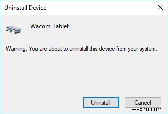 Windows 10에서 Wacom 태블릿 드라이버를 찾을 수 없는 문제 수정