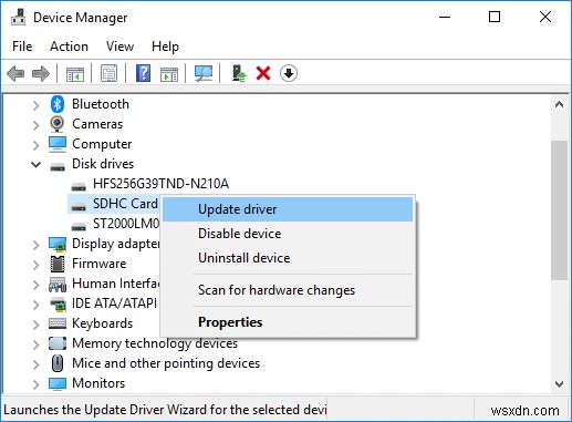 Windows 10에서 SD 카드가 감지되지 않는 문제 수정