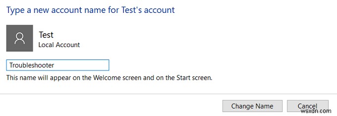 Windows 10에서 계정 사용자 이름을 변경하는 방법 