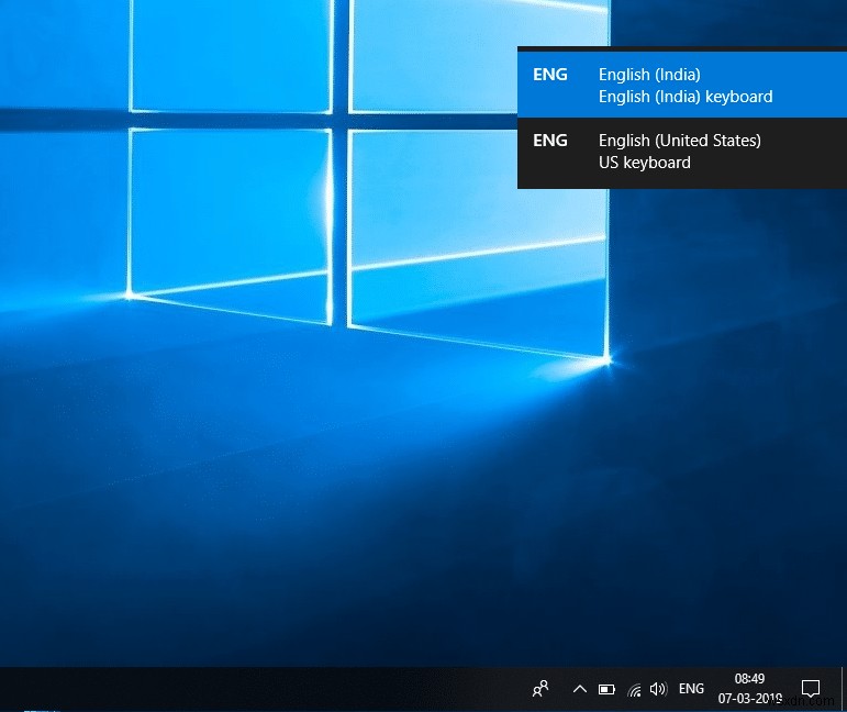 Windows 10에서 키보드 레이아웃을 변경하는 방법 