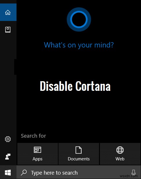 Windows 10에서 Cortana를 영구적으로 비활성화 
