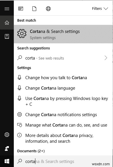 Windows 10에서 Cortana를 영구적으로 비활성화 