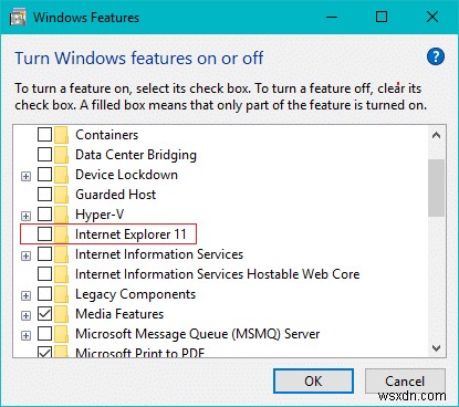 Windows 10에서 Internet Explorer를 제거하는 방법 