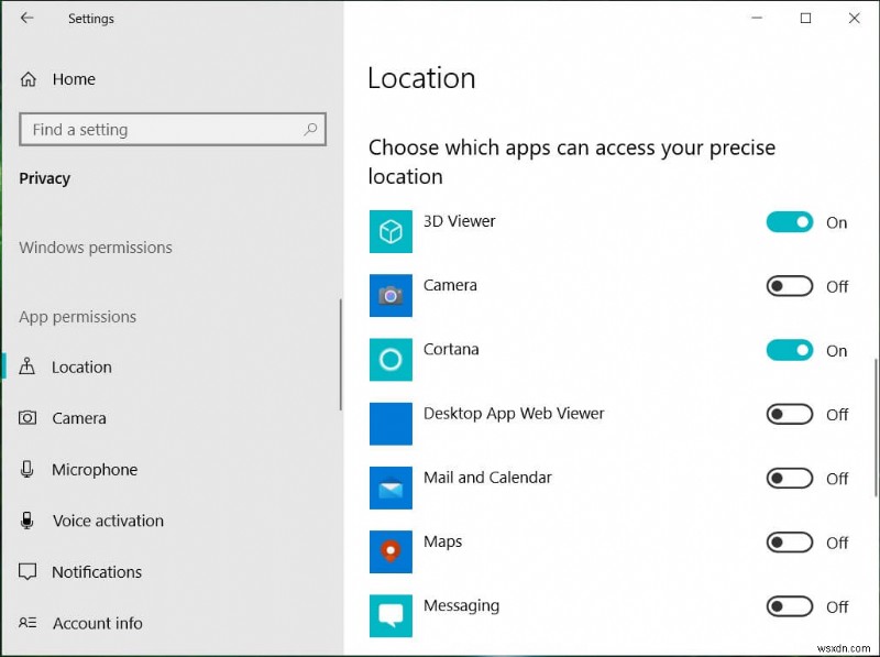 Windows 10에서 데이터 수집 비활성화(개인 정보 보호) 