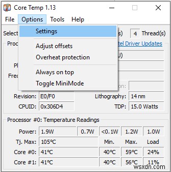 Windows 10에서 CPU 온도를 확인하는 방법 